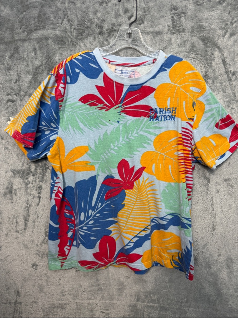 Parish Nation XL Men's tshirt Tropical Floral Graphic Tee - Multicolor